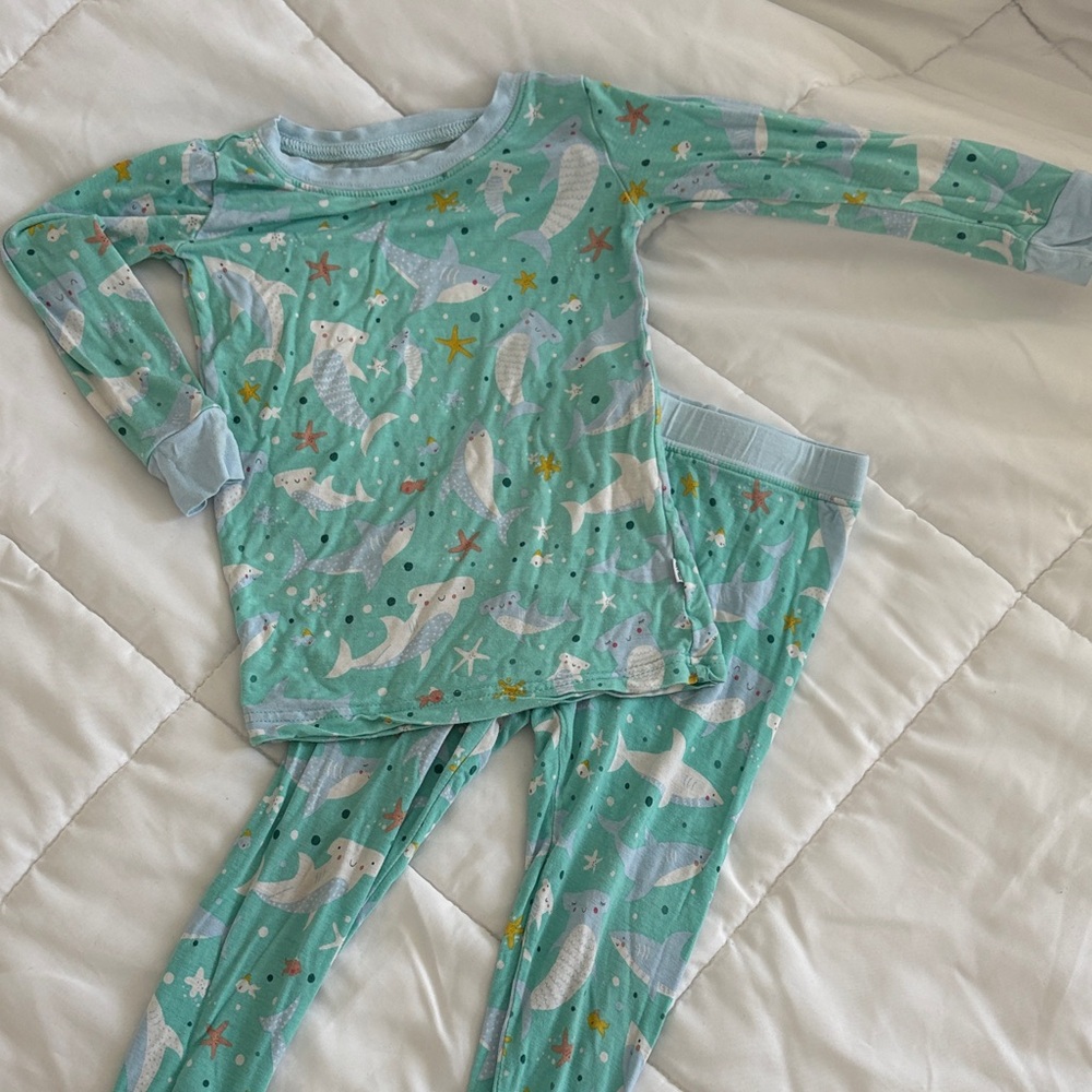 Little Sleepies Aqua Polar Bear Pajama Set